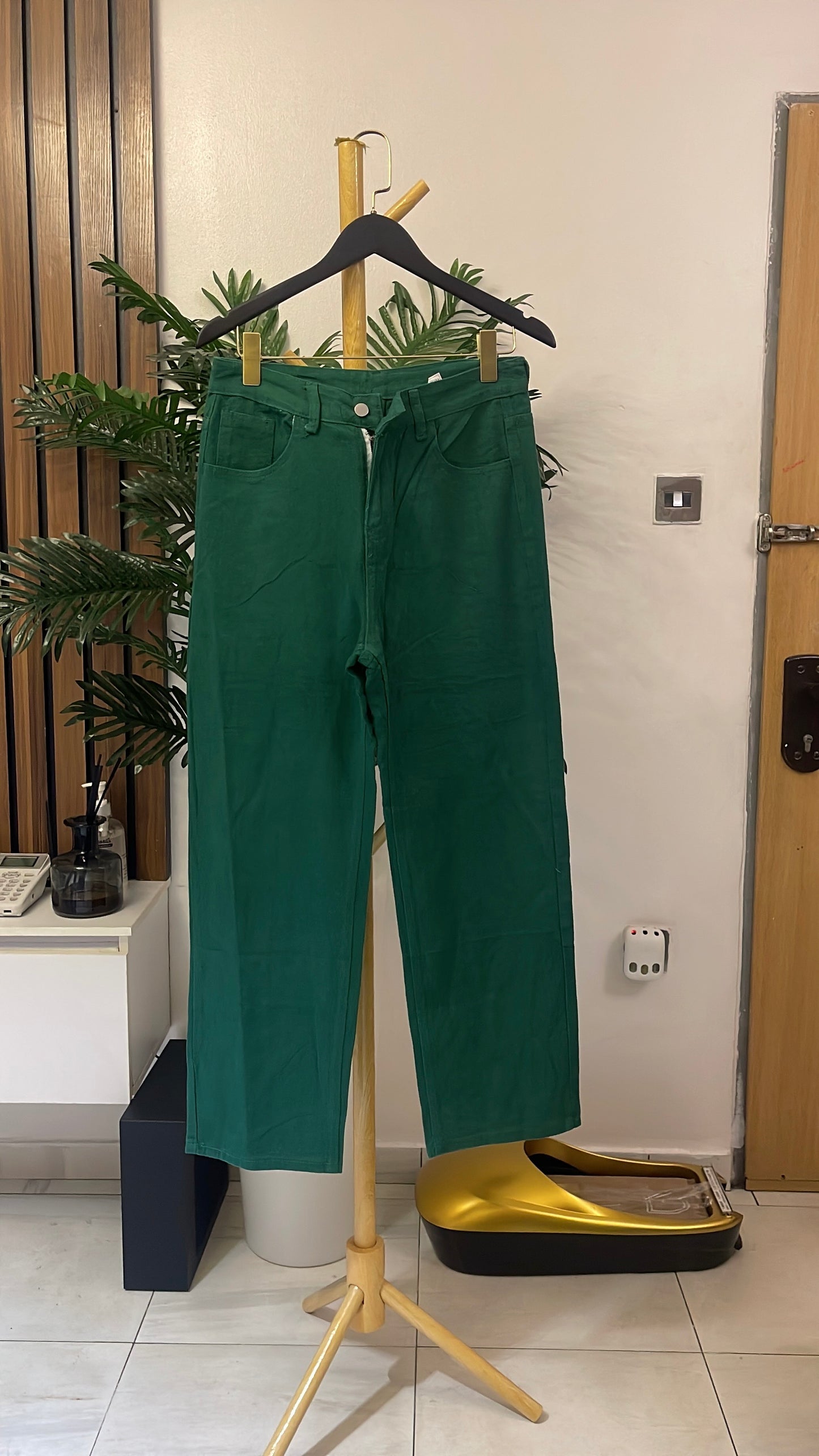 Green Boyfriend Jeans