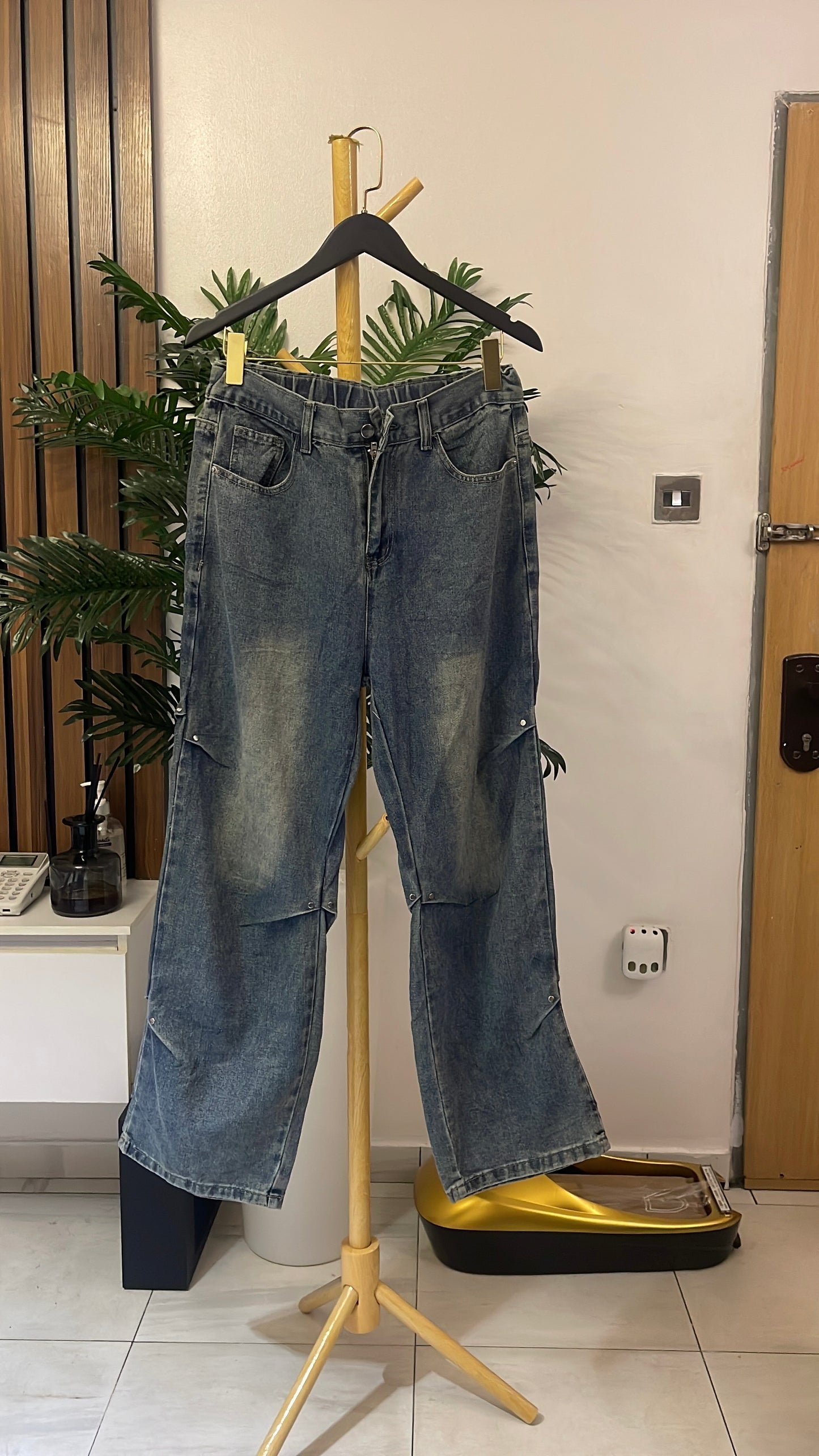 Blue Boyfriend Jeans