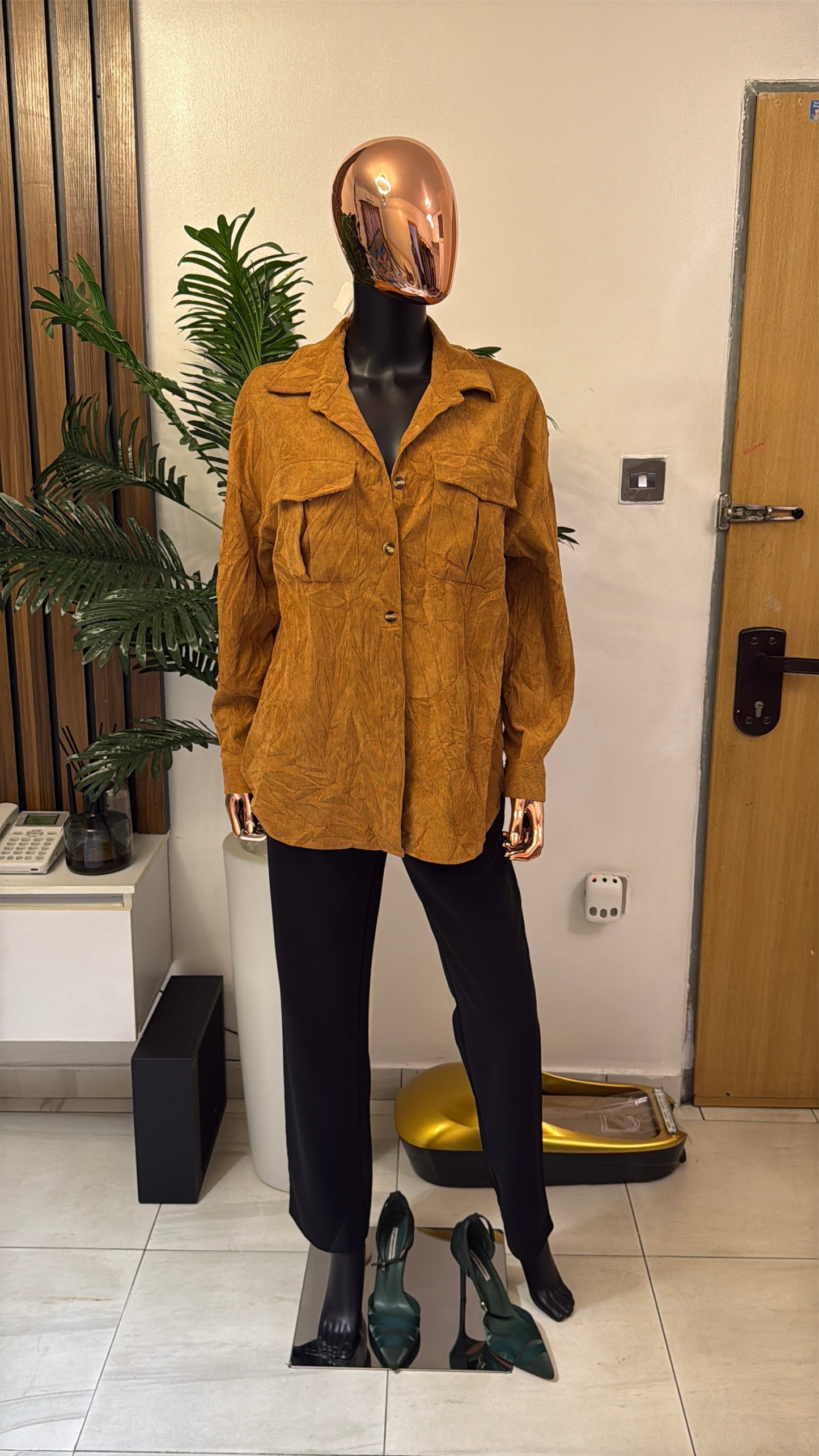 Brown Shirt Blouse
