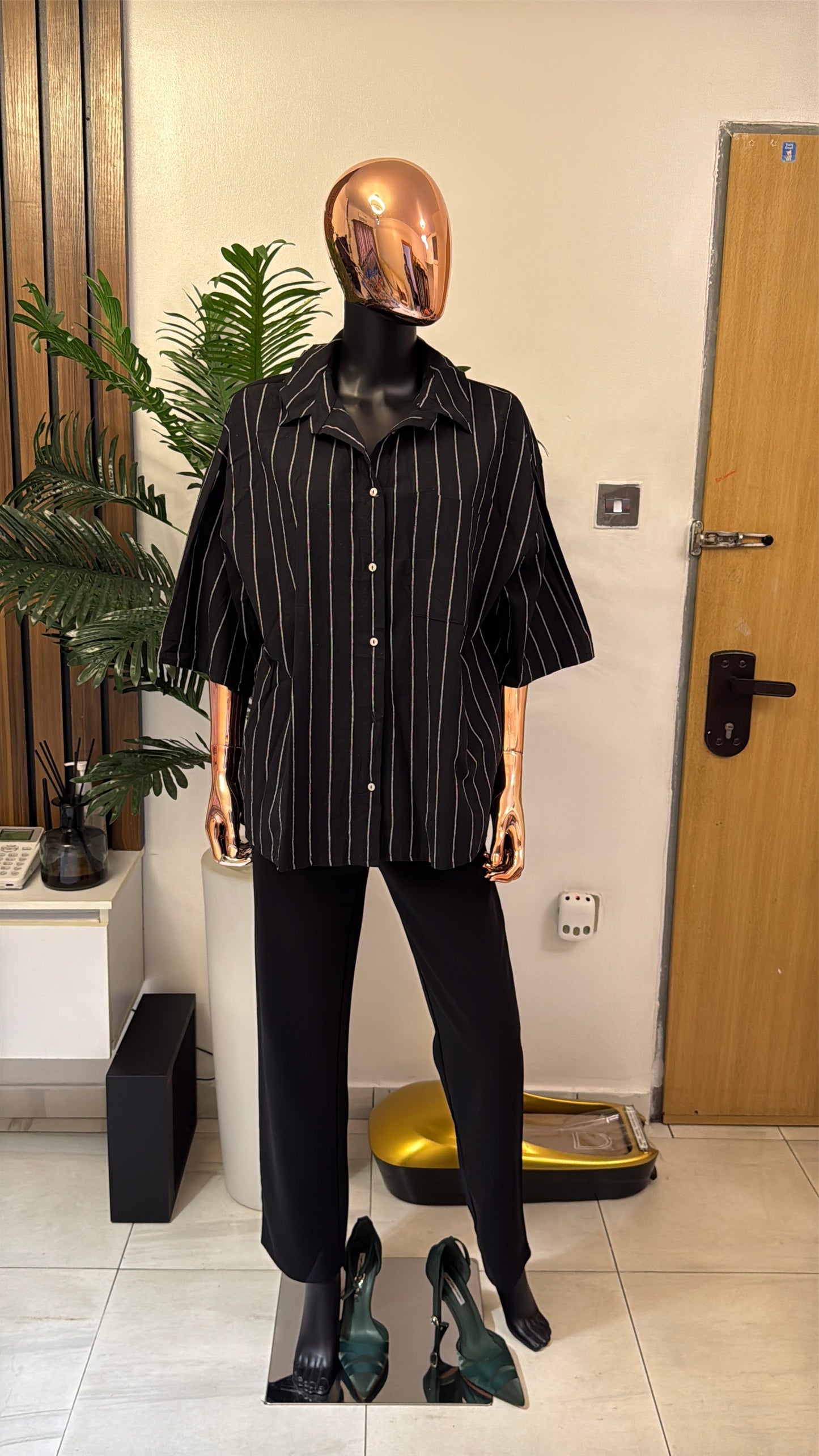 Black Shirt Blouse