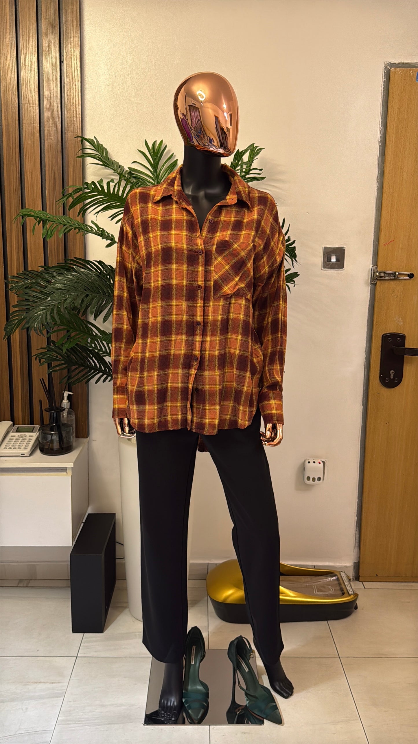 Brown Shirt Blouse