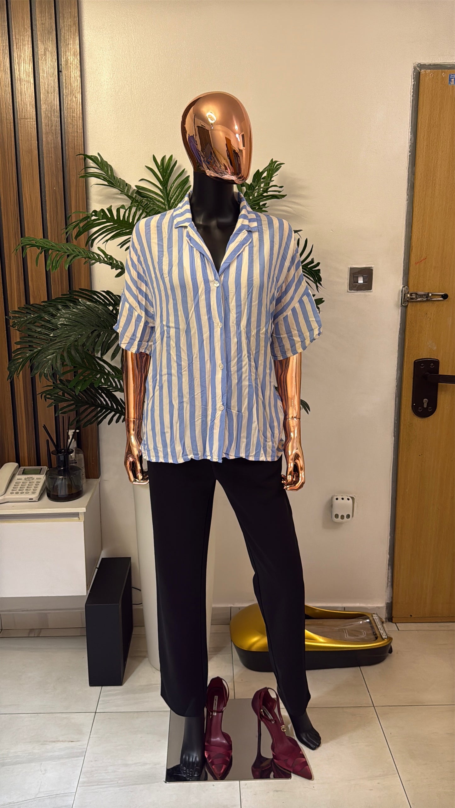 Blue Shirt Blouse