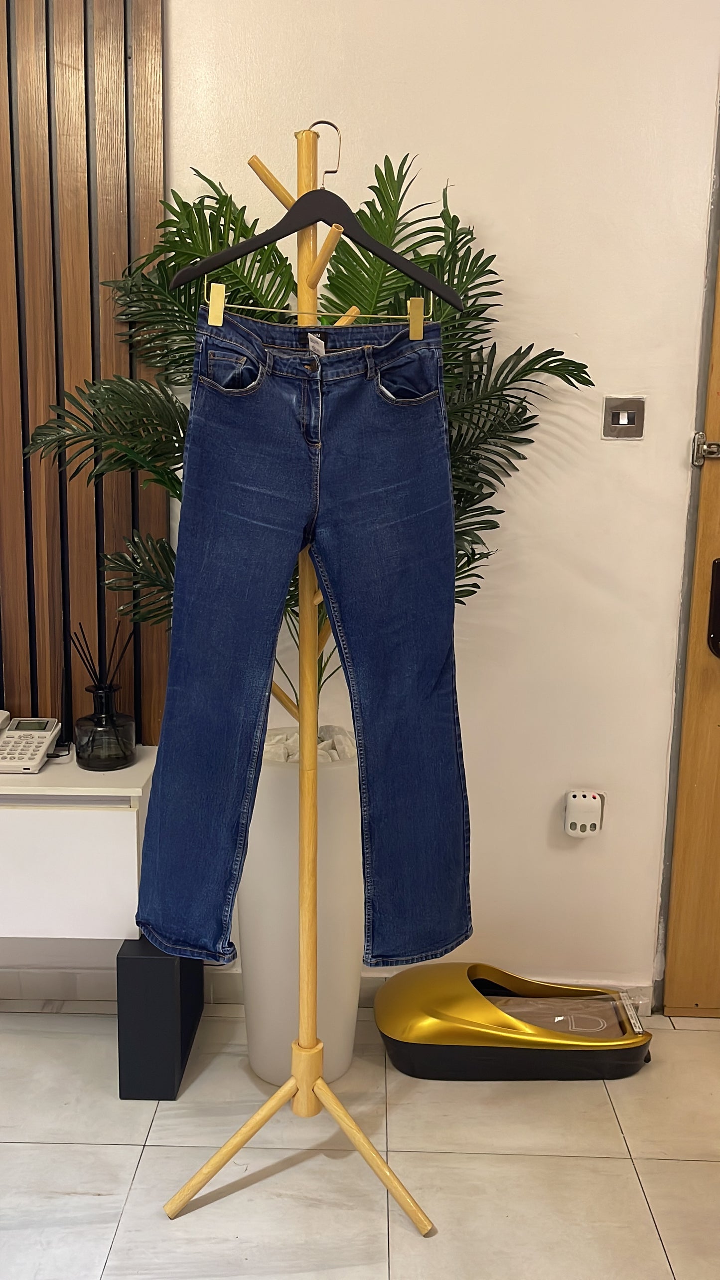 Blue Bootcut Jeans