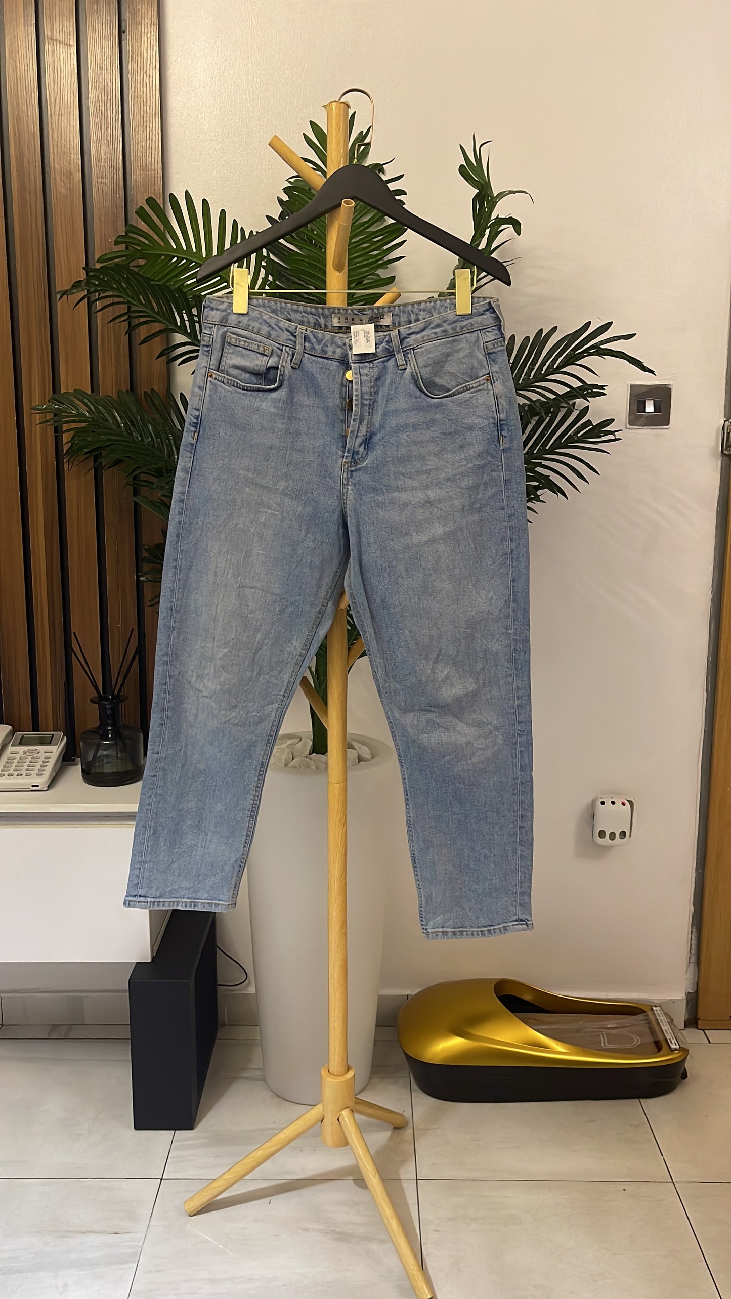 Blue Straight Jeans