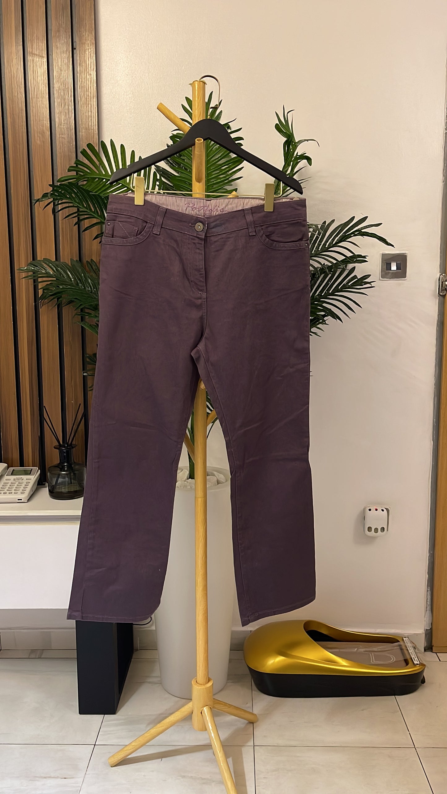 Purple Straight Jeans