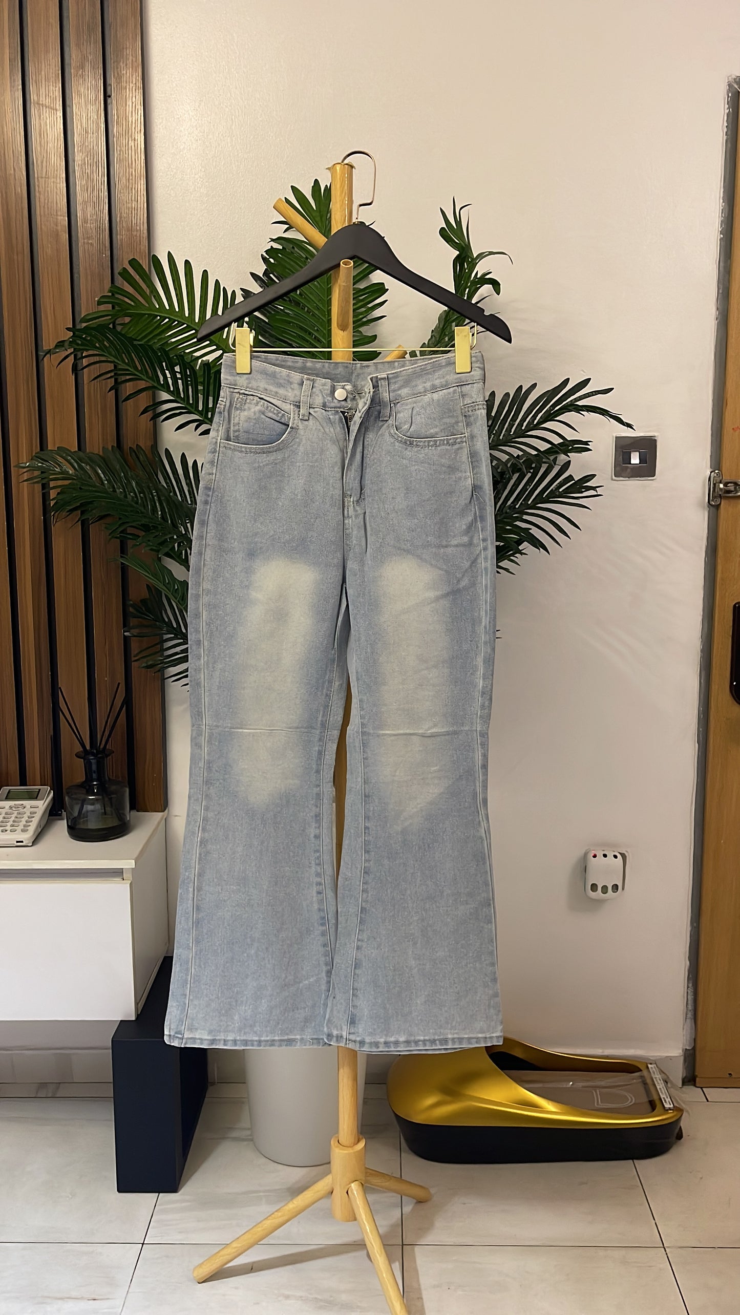 Blue Bootcut Jeans