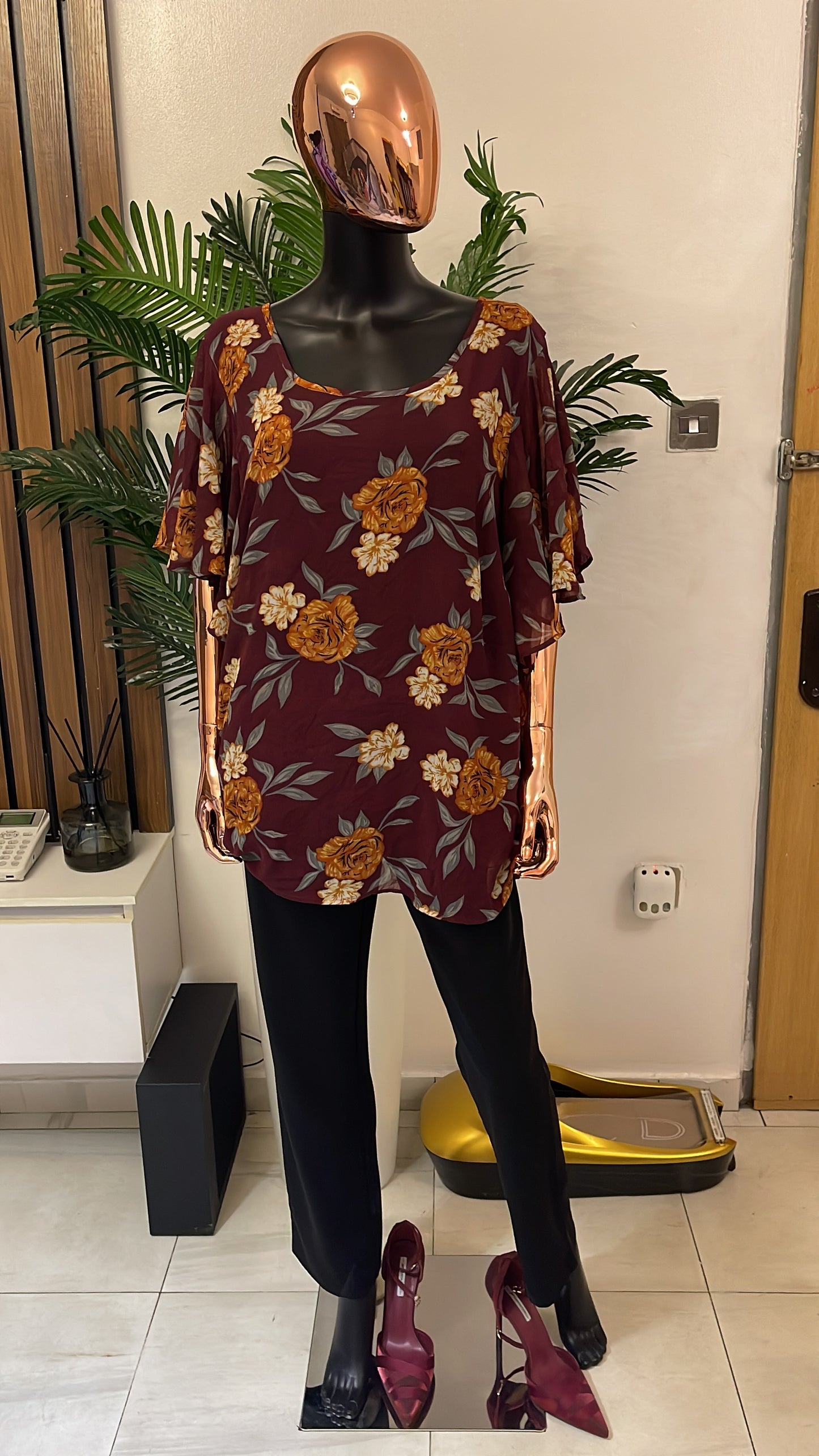 Burgundy Blouse