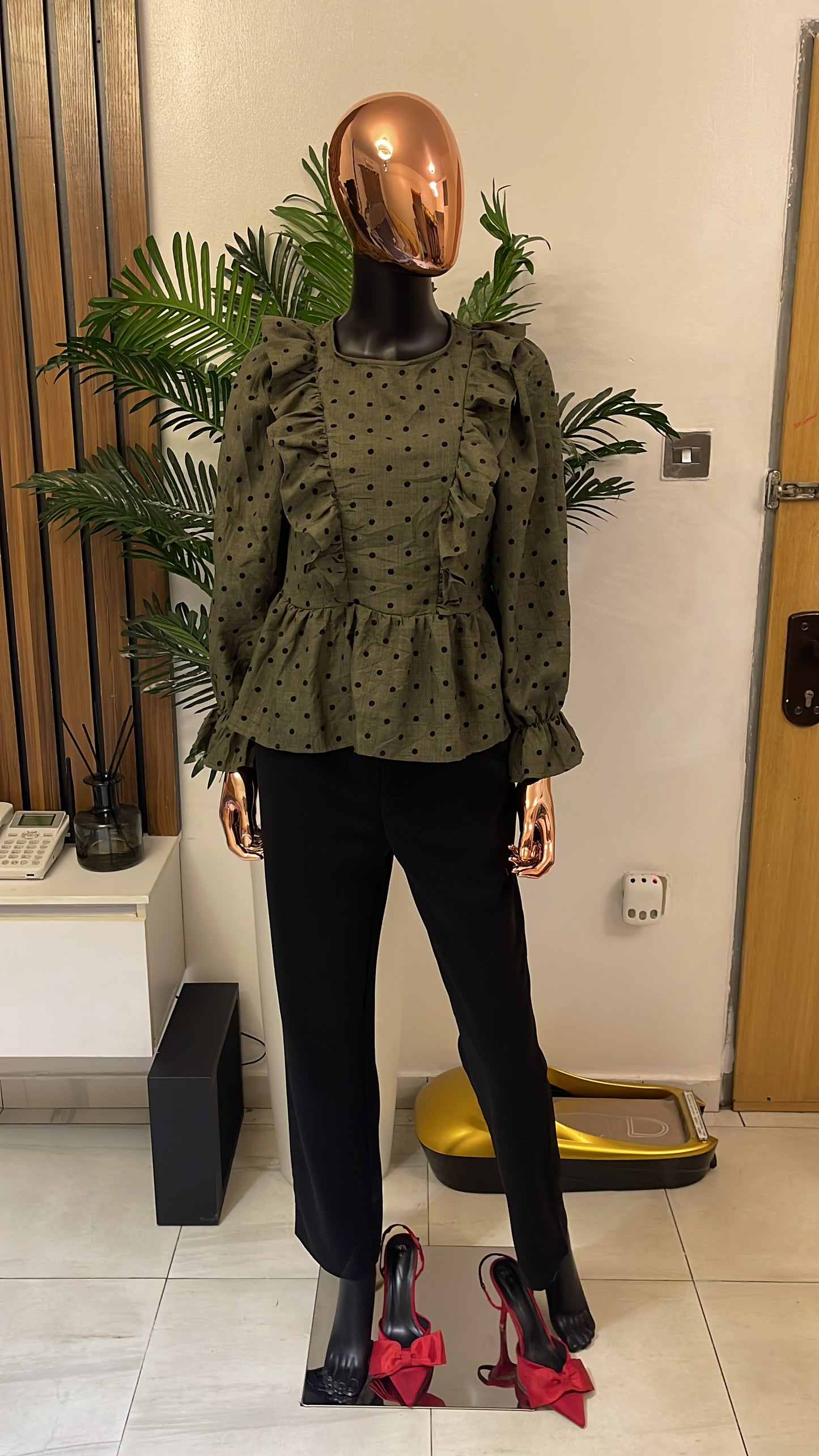 Army Green Blouse