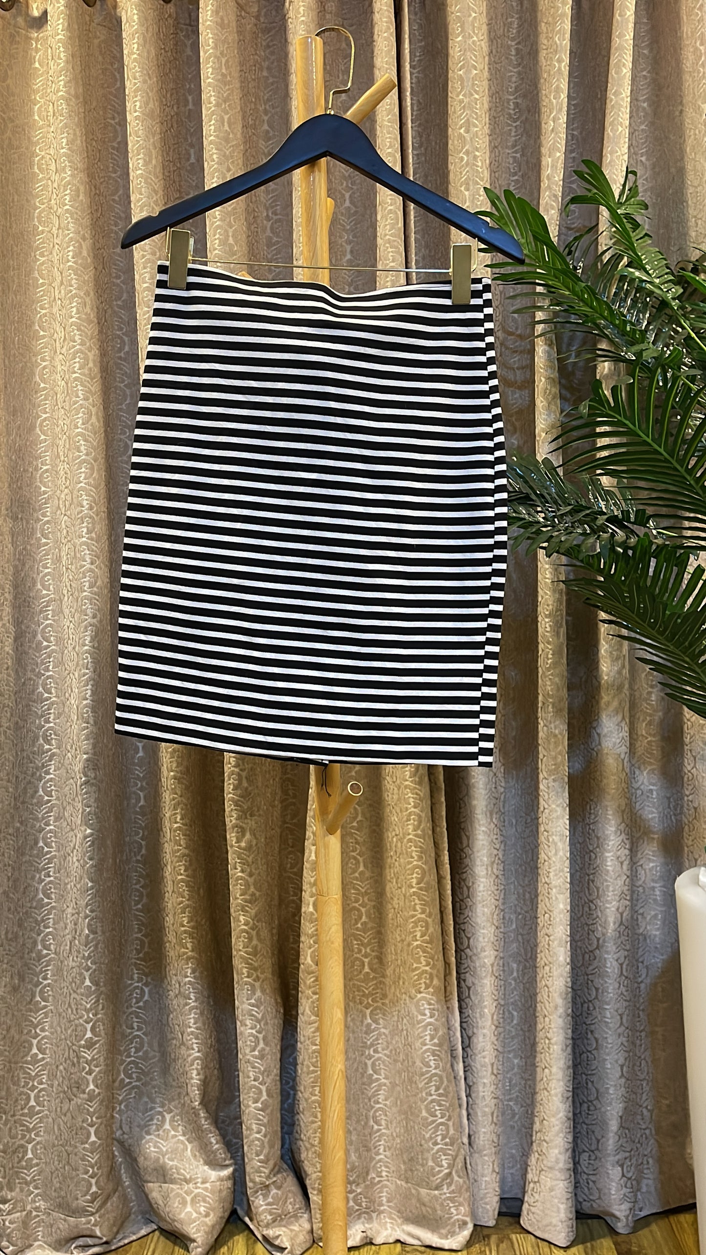 Striped Pencil Skirt