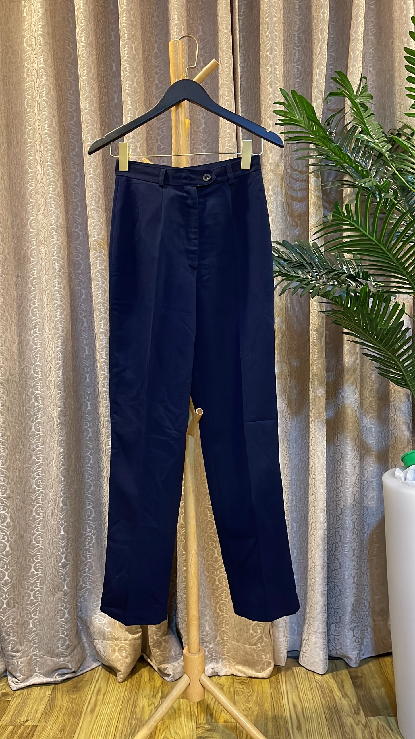 Dark Blue Plain Trouser