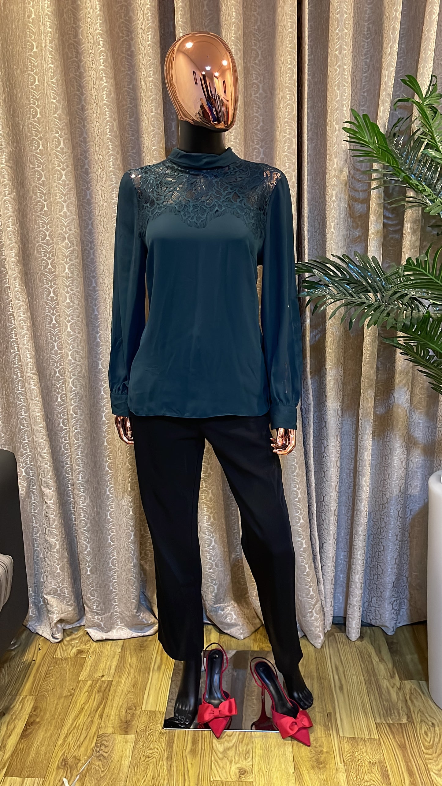 Dark Green Blouse