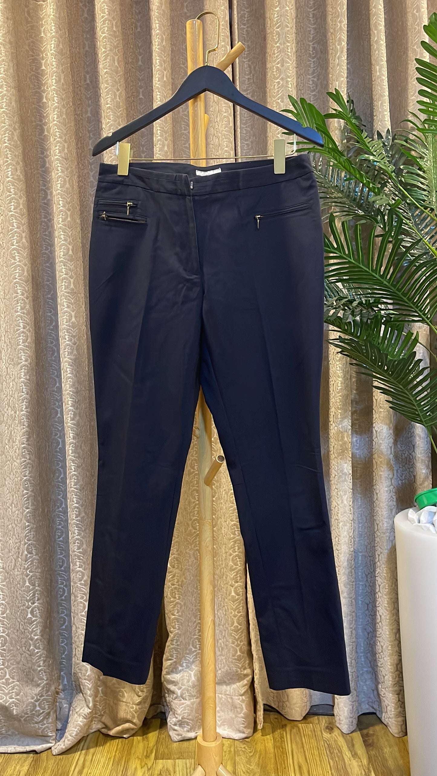 Dark Blue Plain Trouser