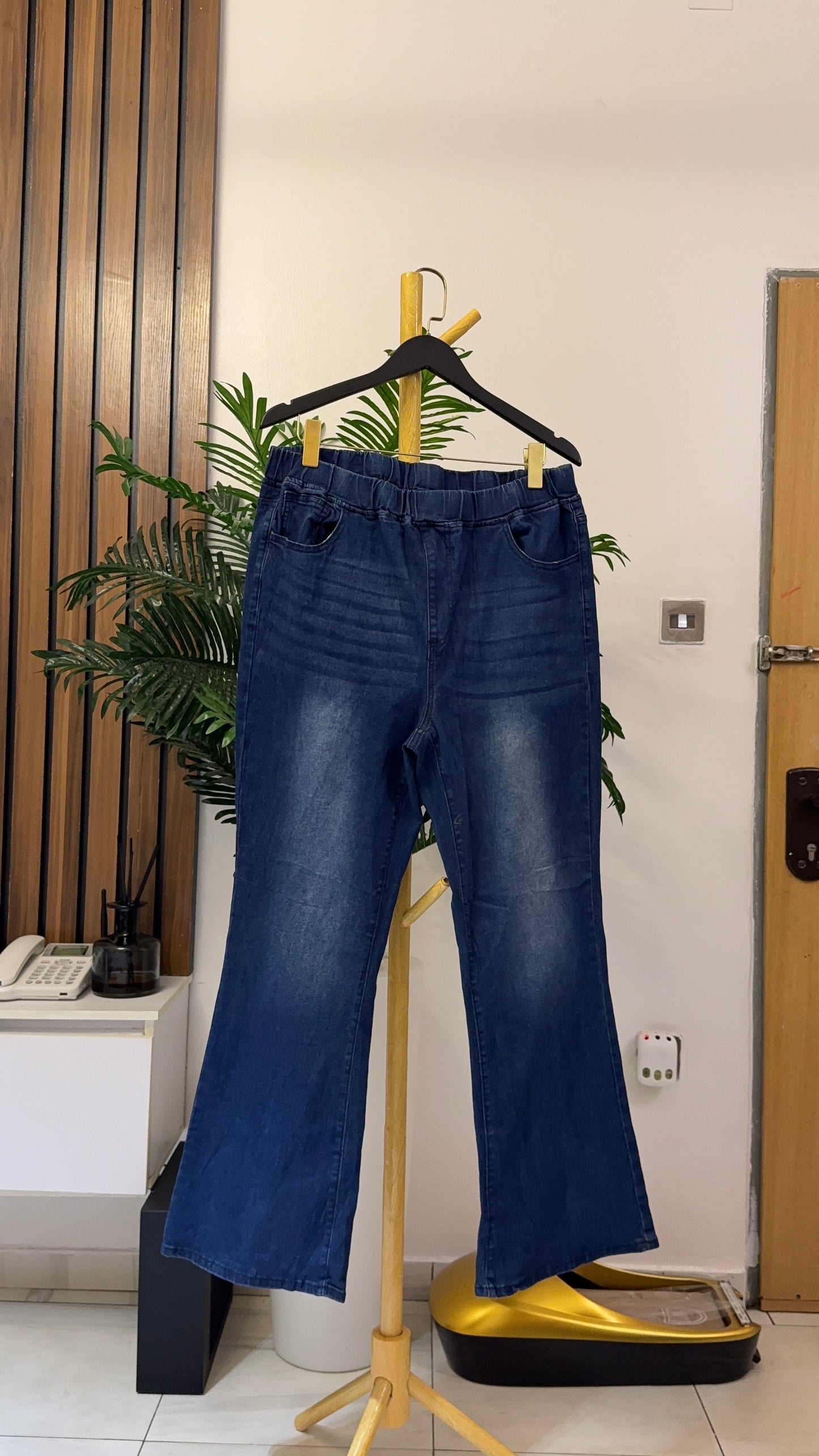 Blue Bootcut Jeans