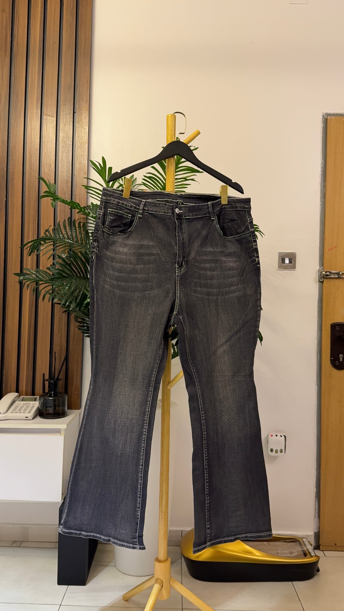 Gray Bootcut Jeans