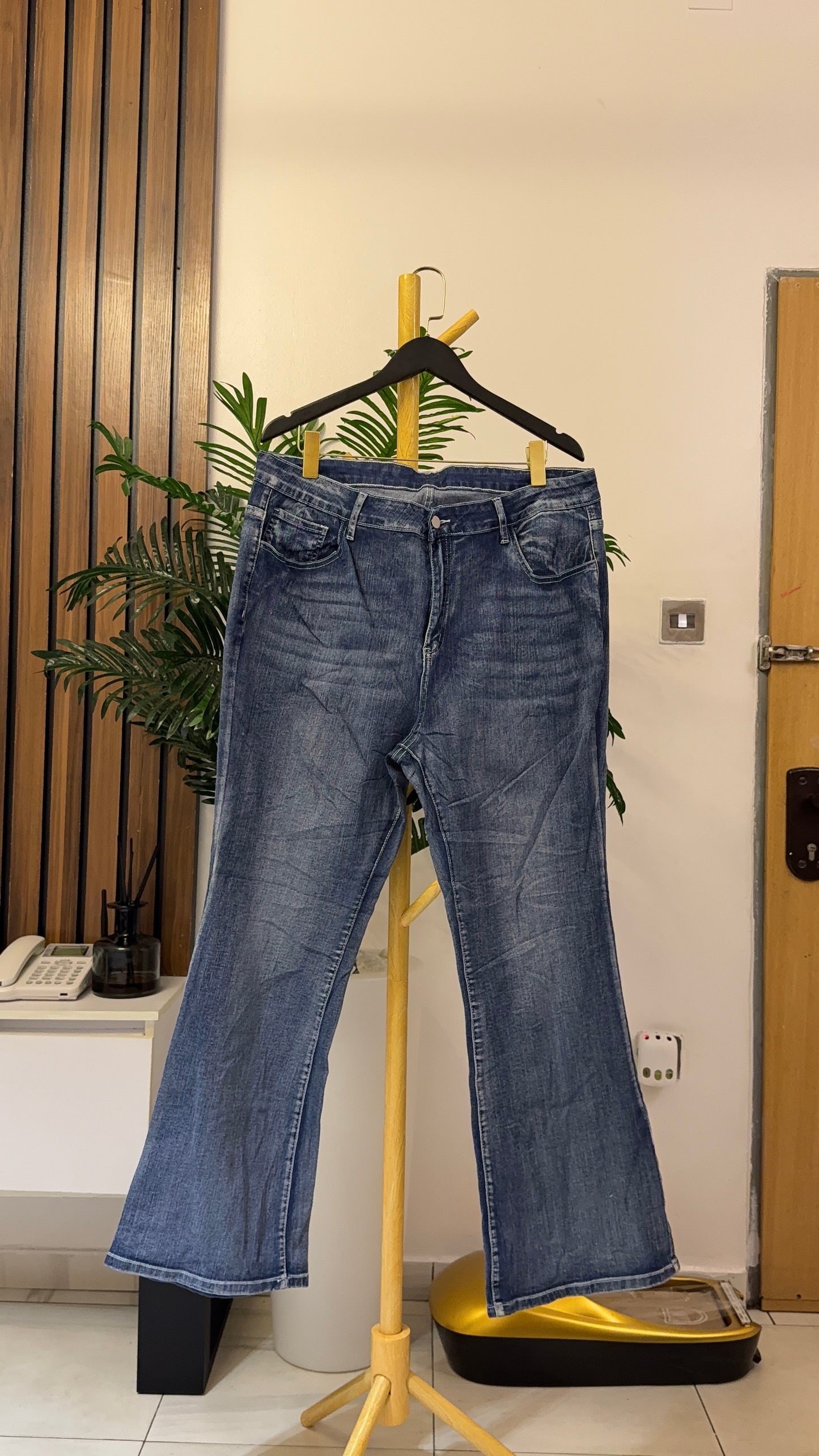 Blue Bootcut Jeans
