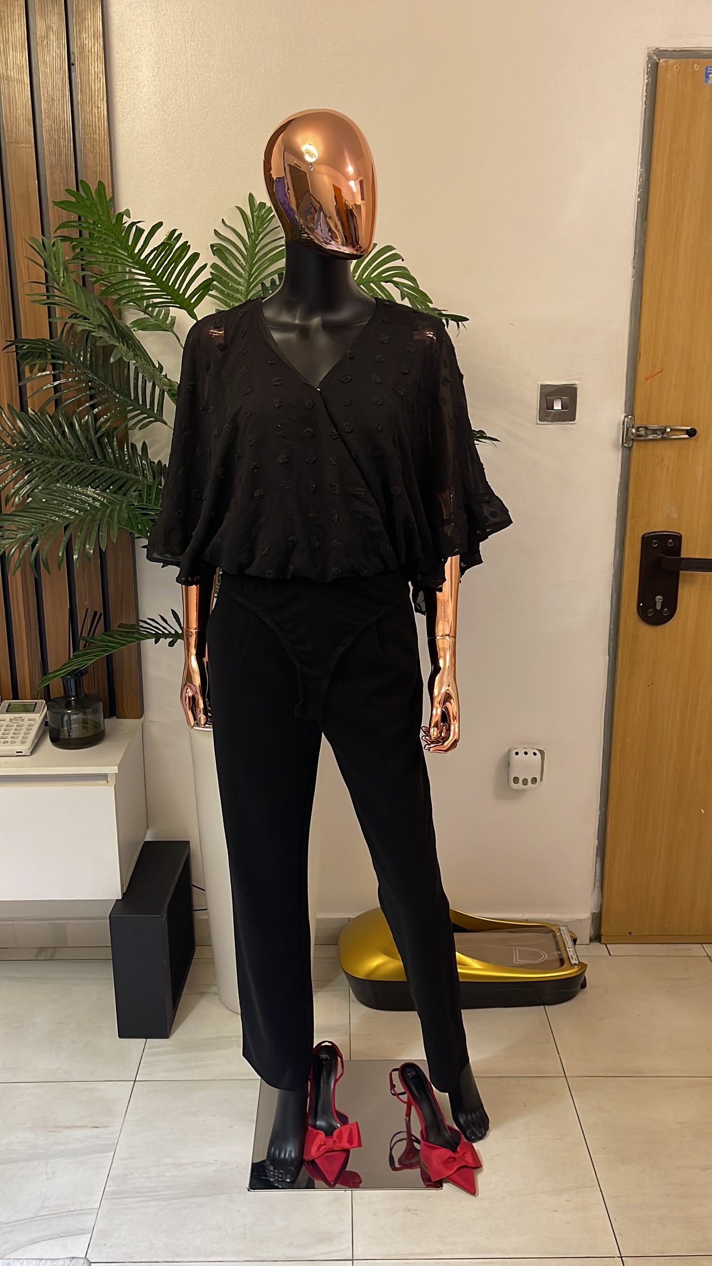 Black Bodysuit Blouse