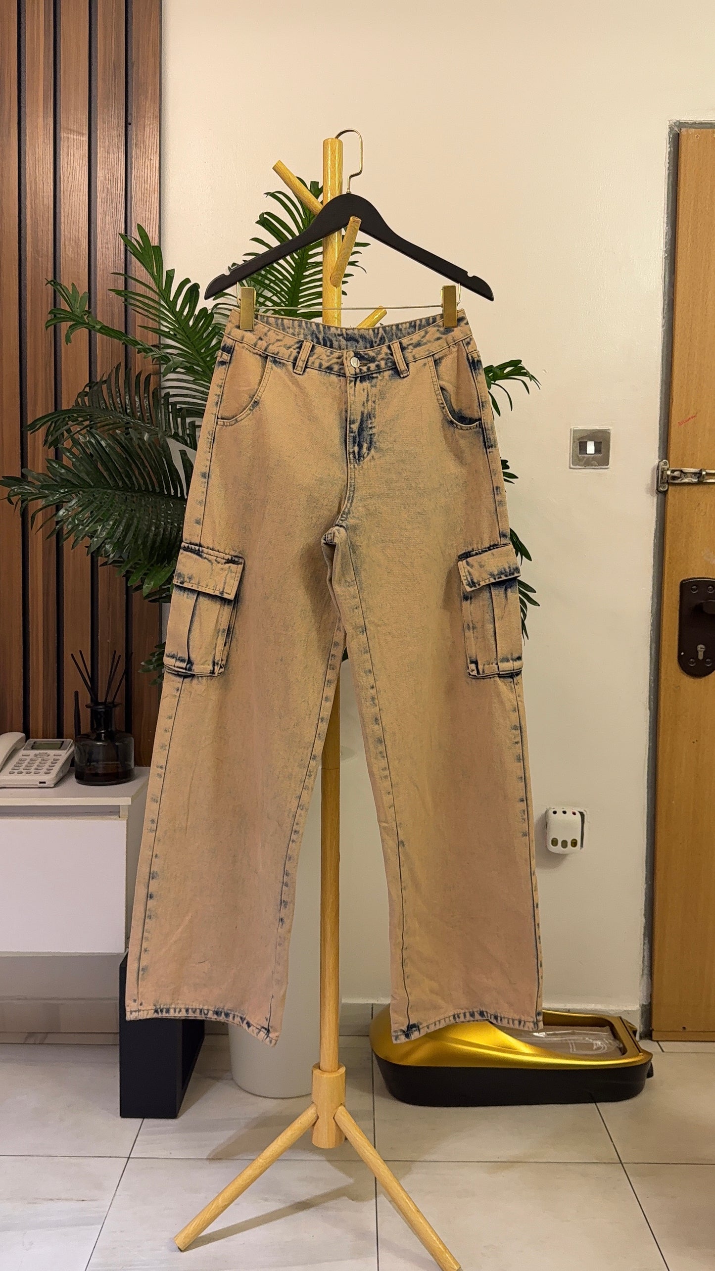 Brown Combat Jeans