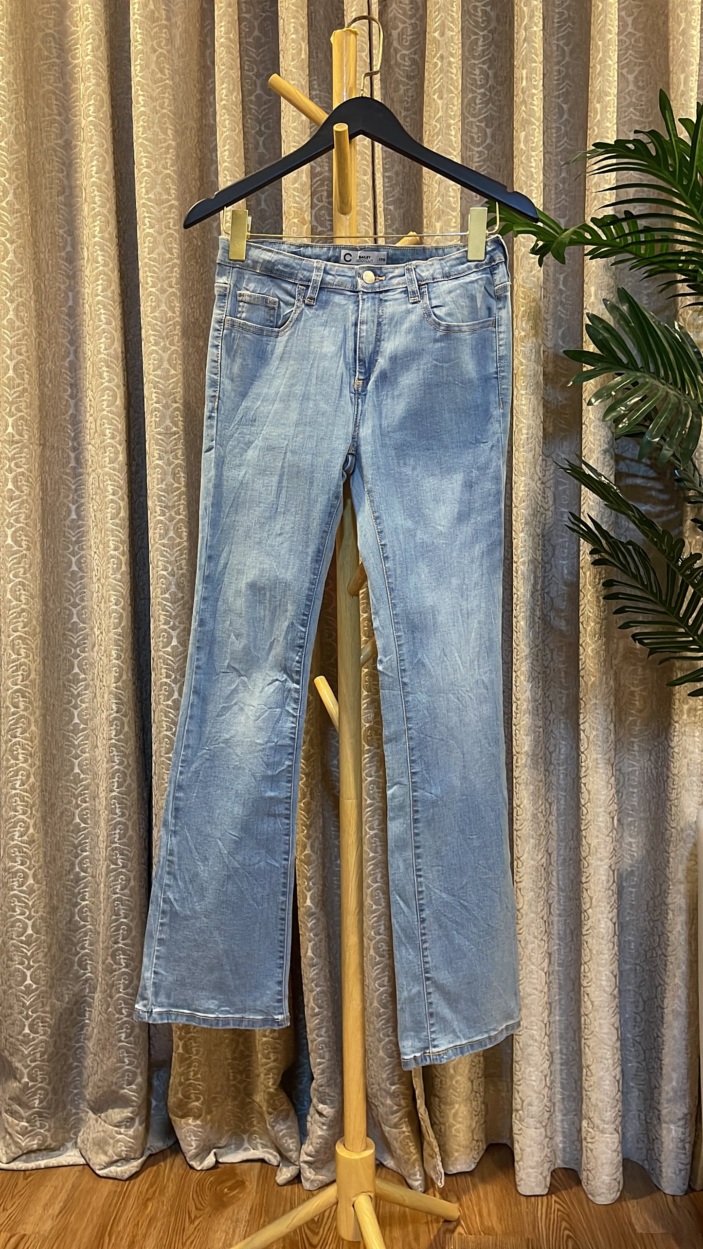 Blue Bootcut Jeans