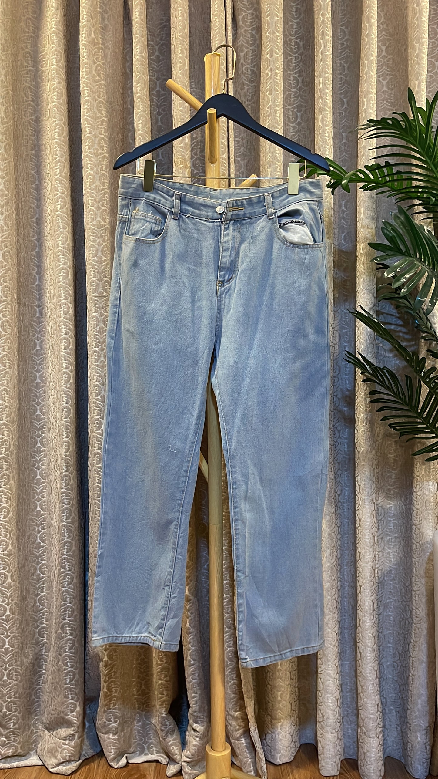 Blue Boyfriend Jeans