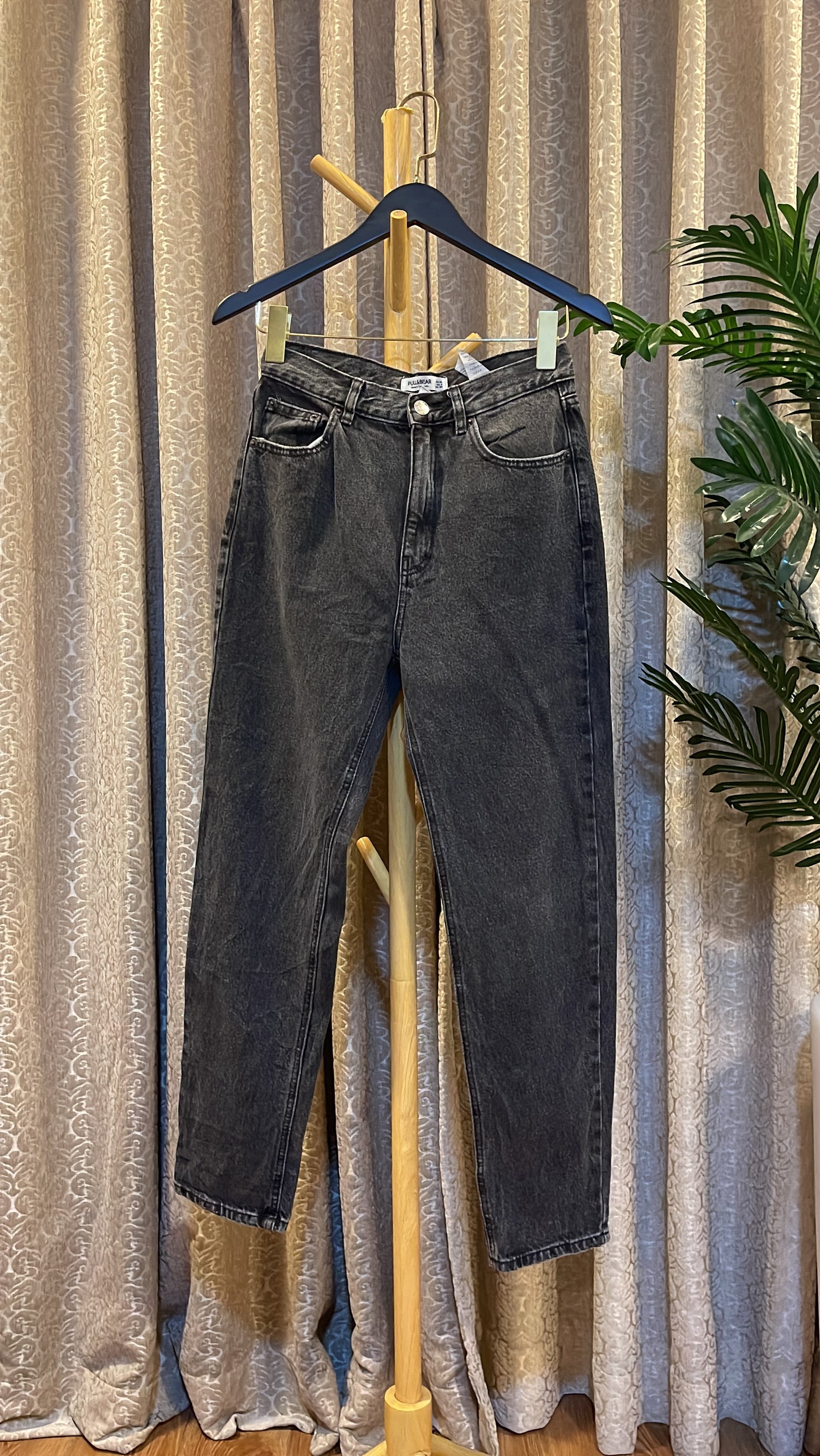 Gray Mom Jeans