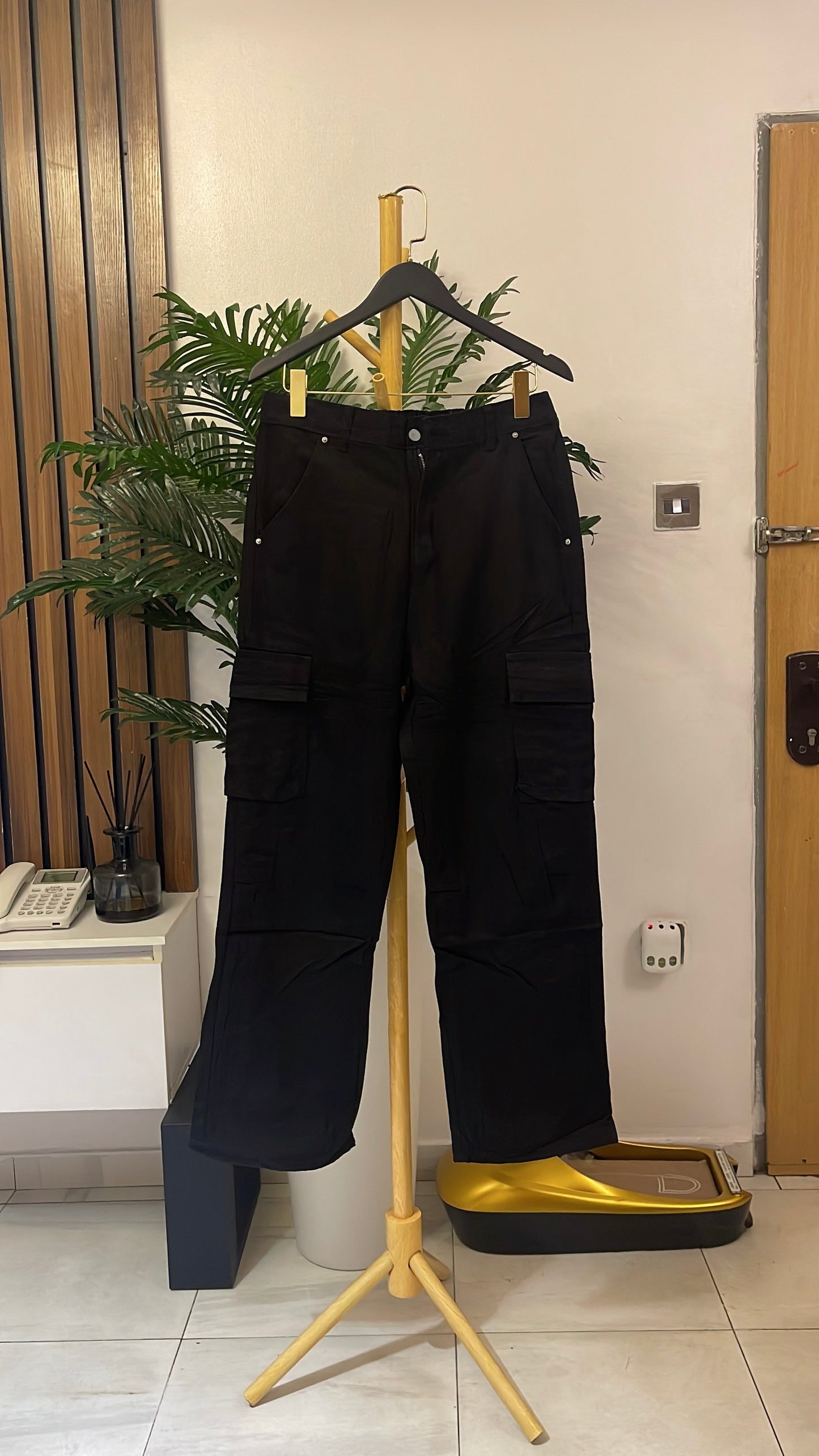 Black Combat Jeans
