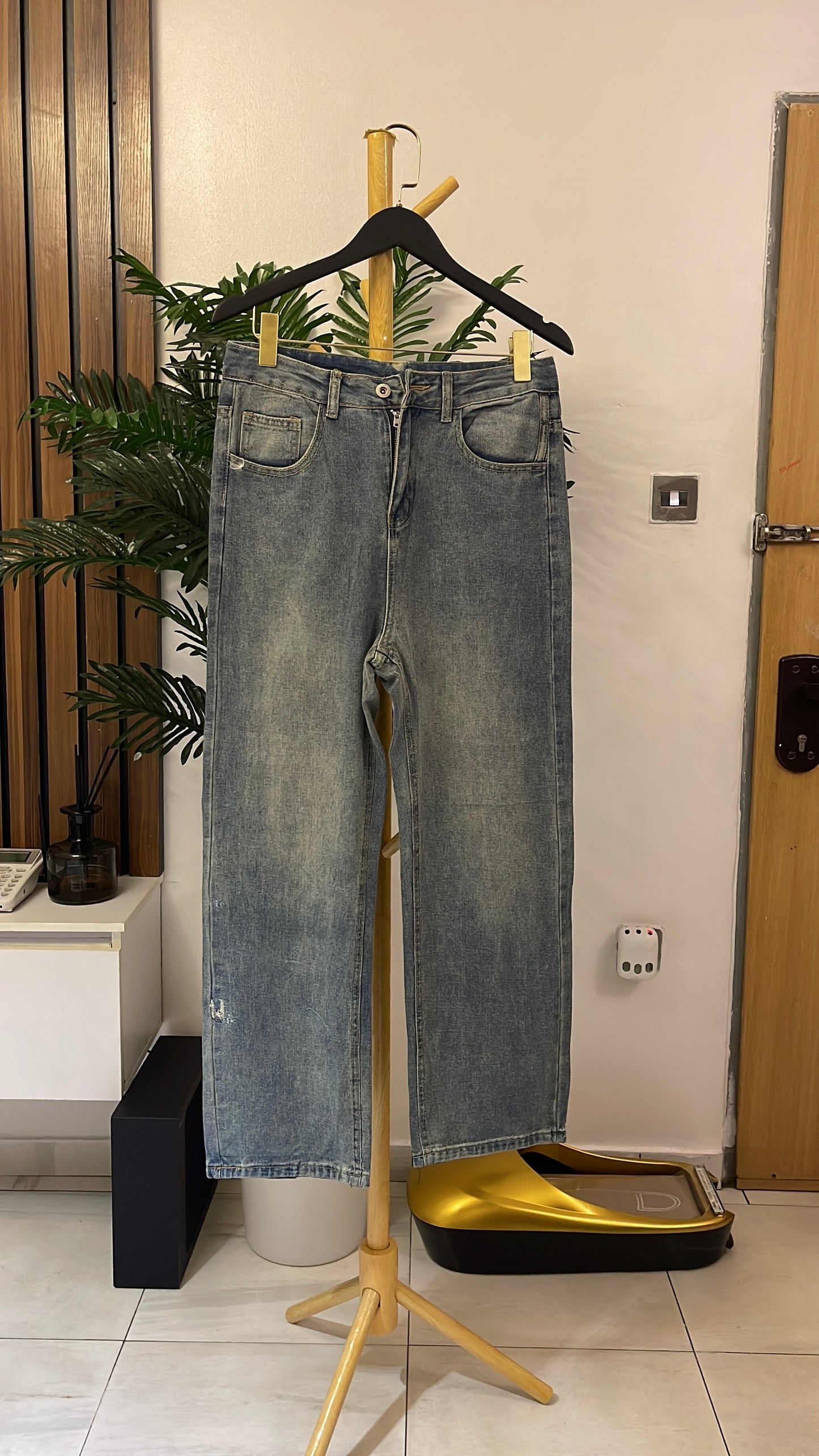 Blue Boyfriend Jeans