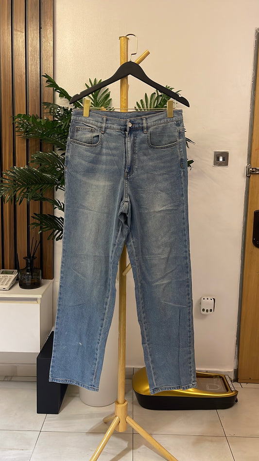 Blue Boyfriend Jeans