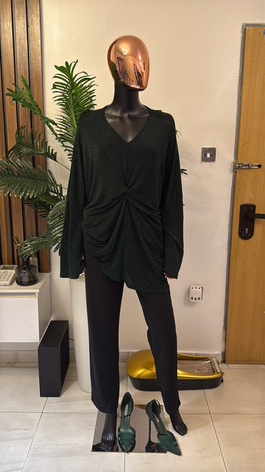 Green Shimmery Blouse