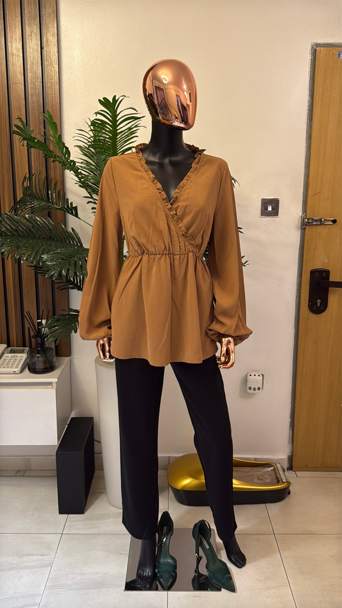 Brown Blouse
