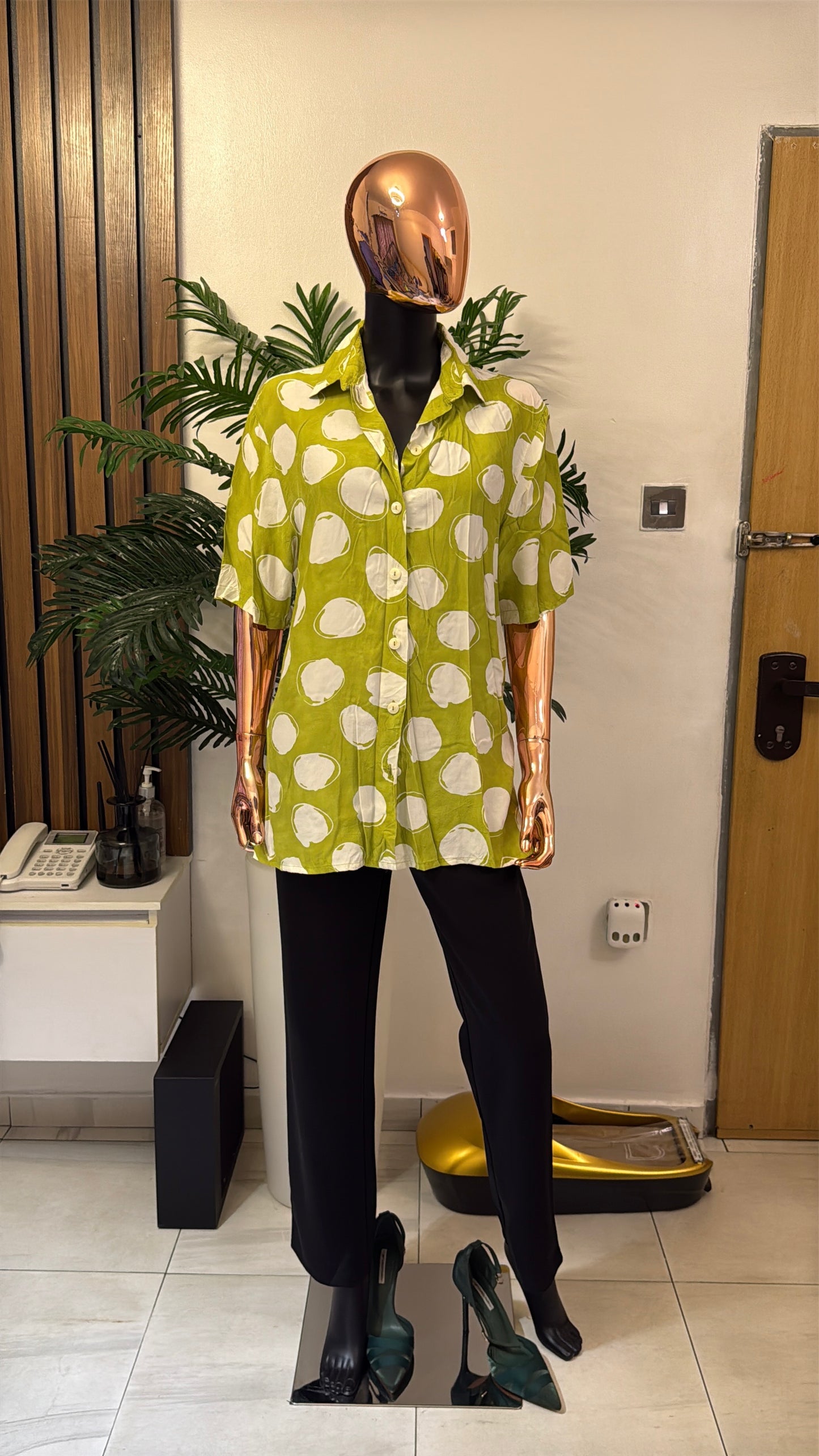 Green Shirt Blouse