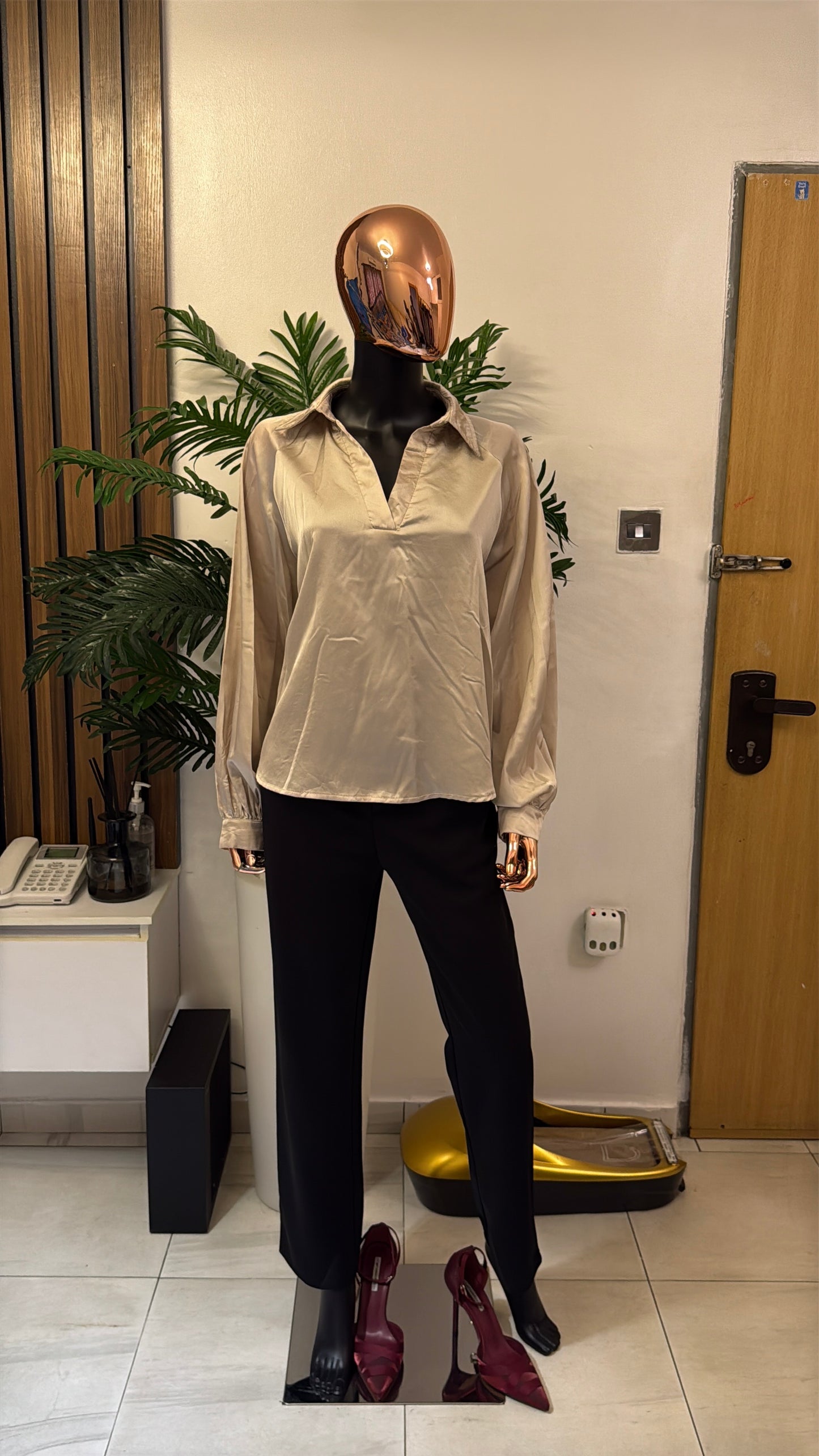 Gray Blouse