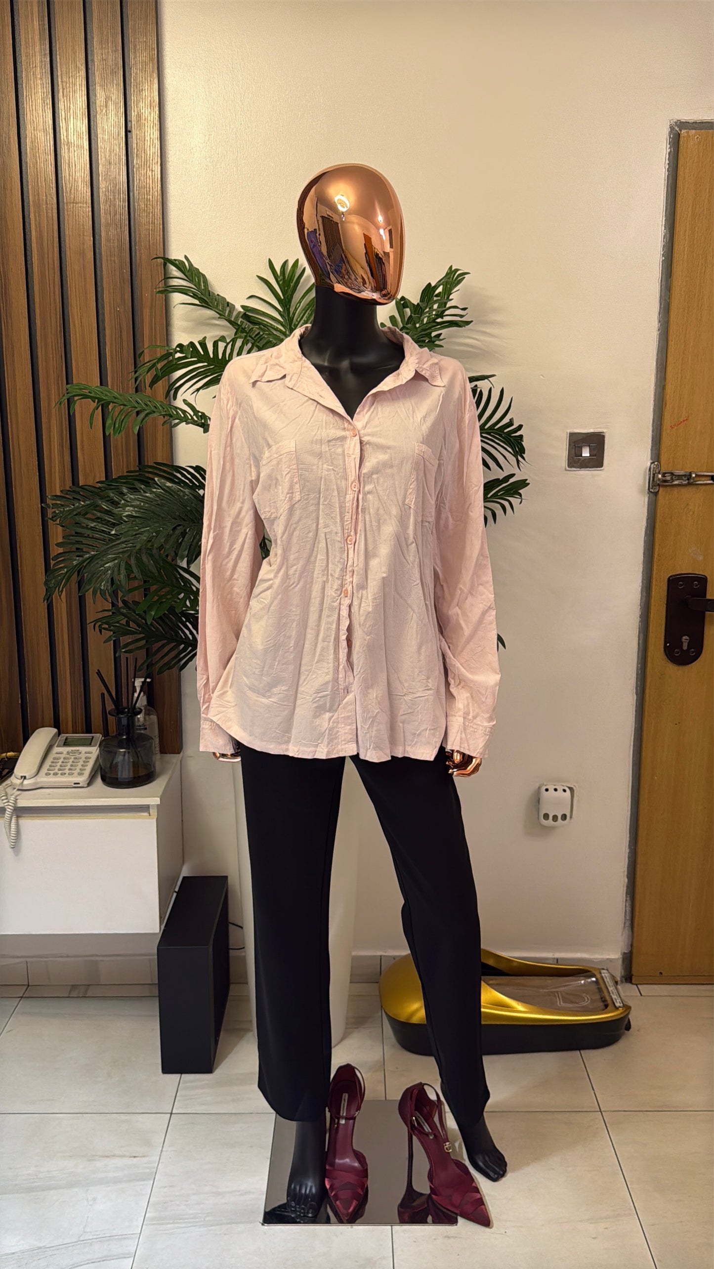 Pink Shirt Blouse