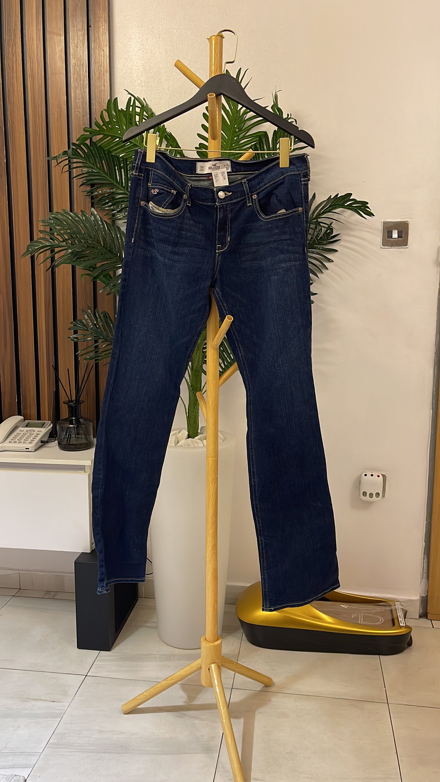 Blue Bootcut Jeans