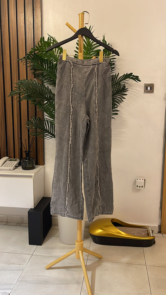 Gray Boyfriend Jeans
