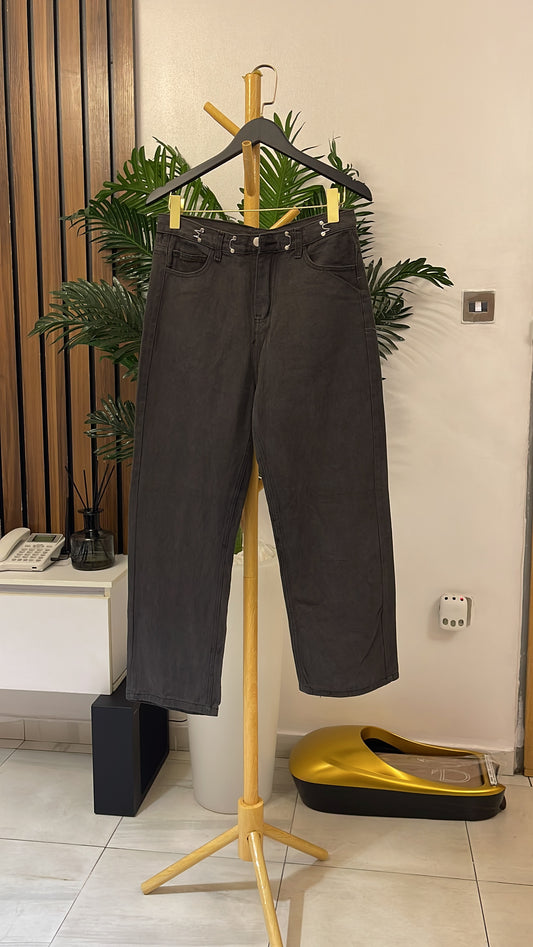 Gray Boyfriend Jeans