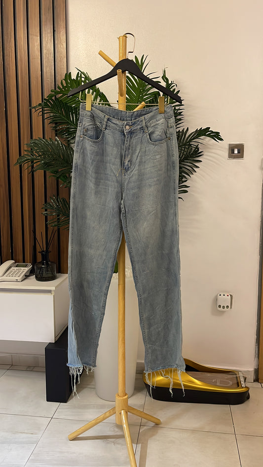 Blue Boyfriend Jeans