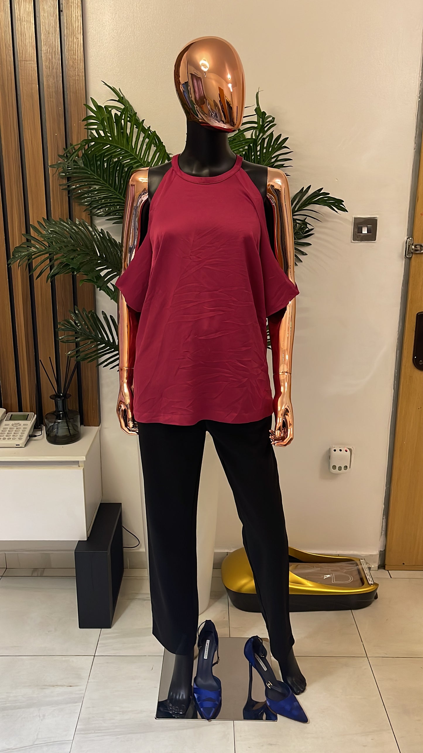 Burgundy Blouse