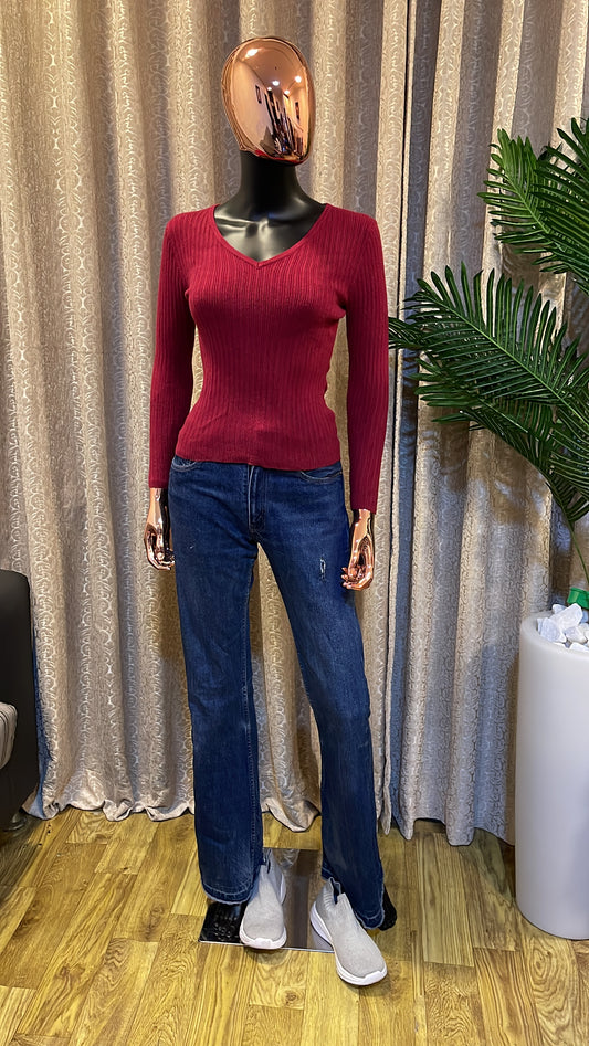 Burgundy Sweater