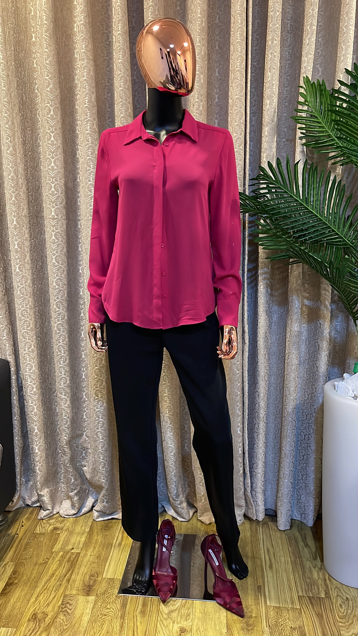 Burgundy Blouse