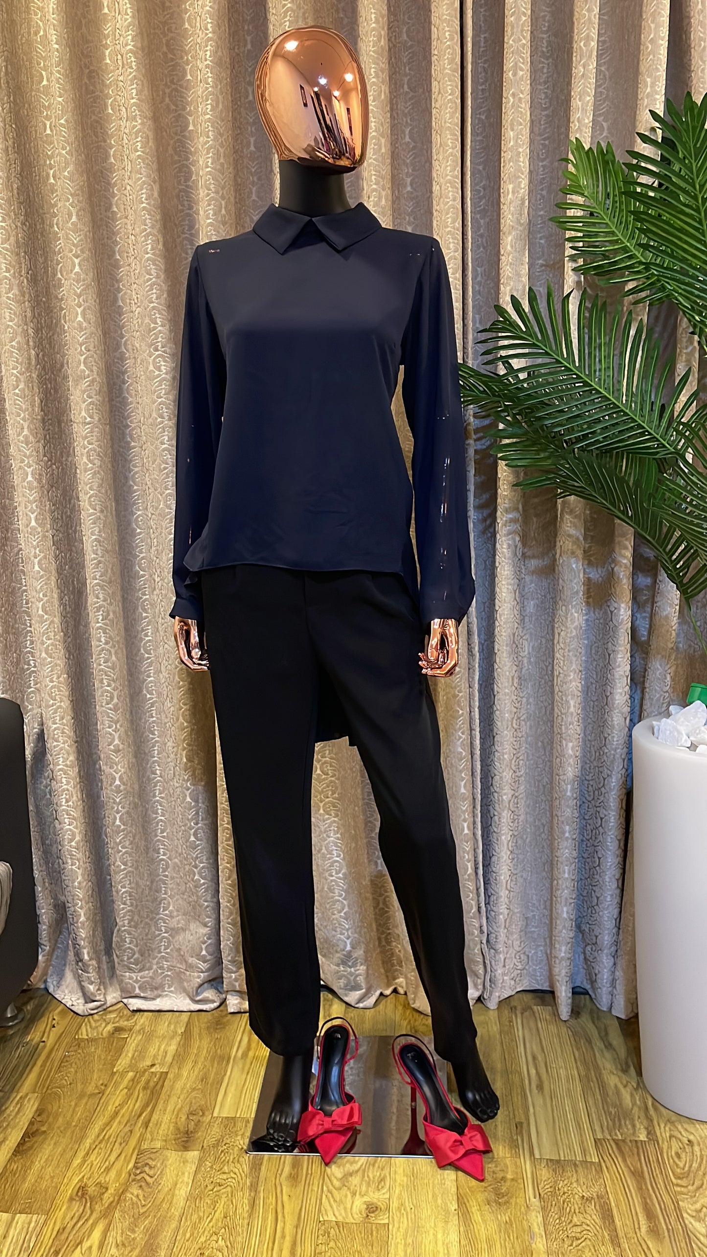 Dark Blue Blouse