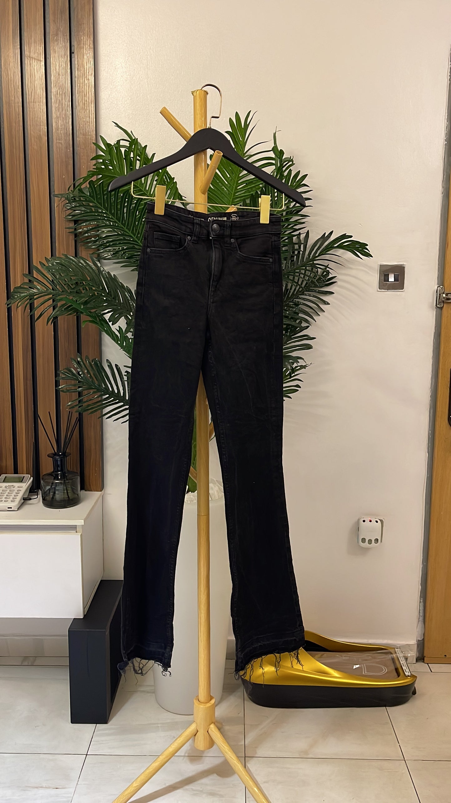Gray Bootcut Jeans