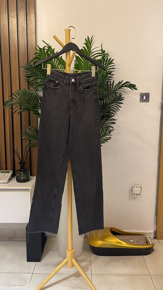 Gray Boyfriend Jeans