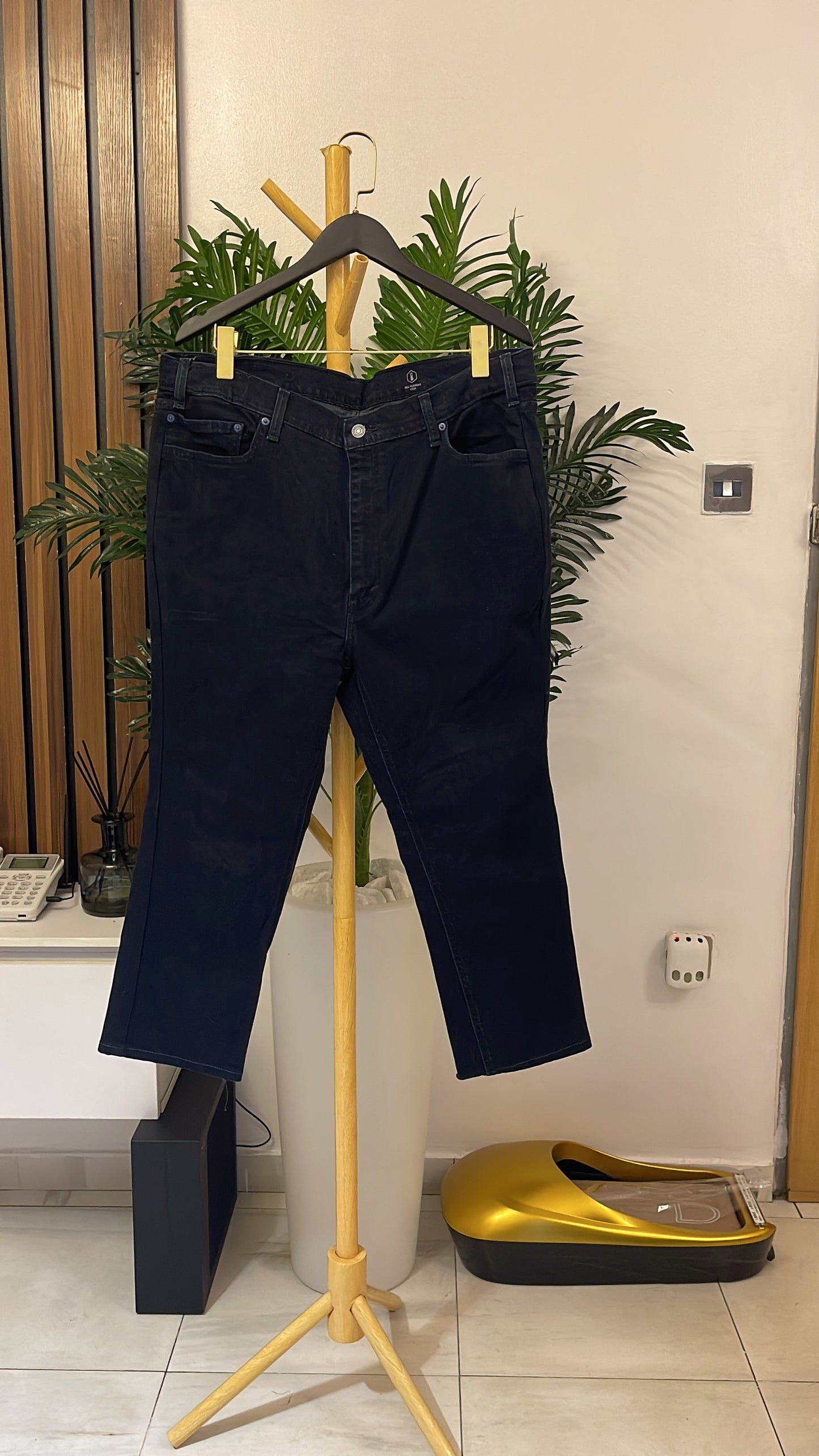 Dark Blue Straight Jeans