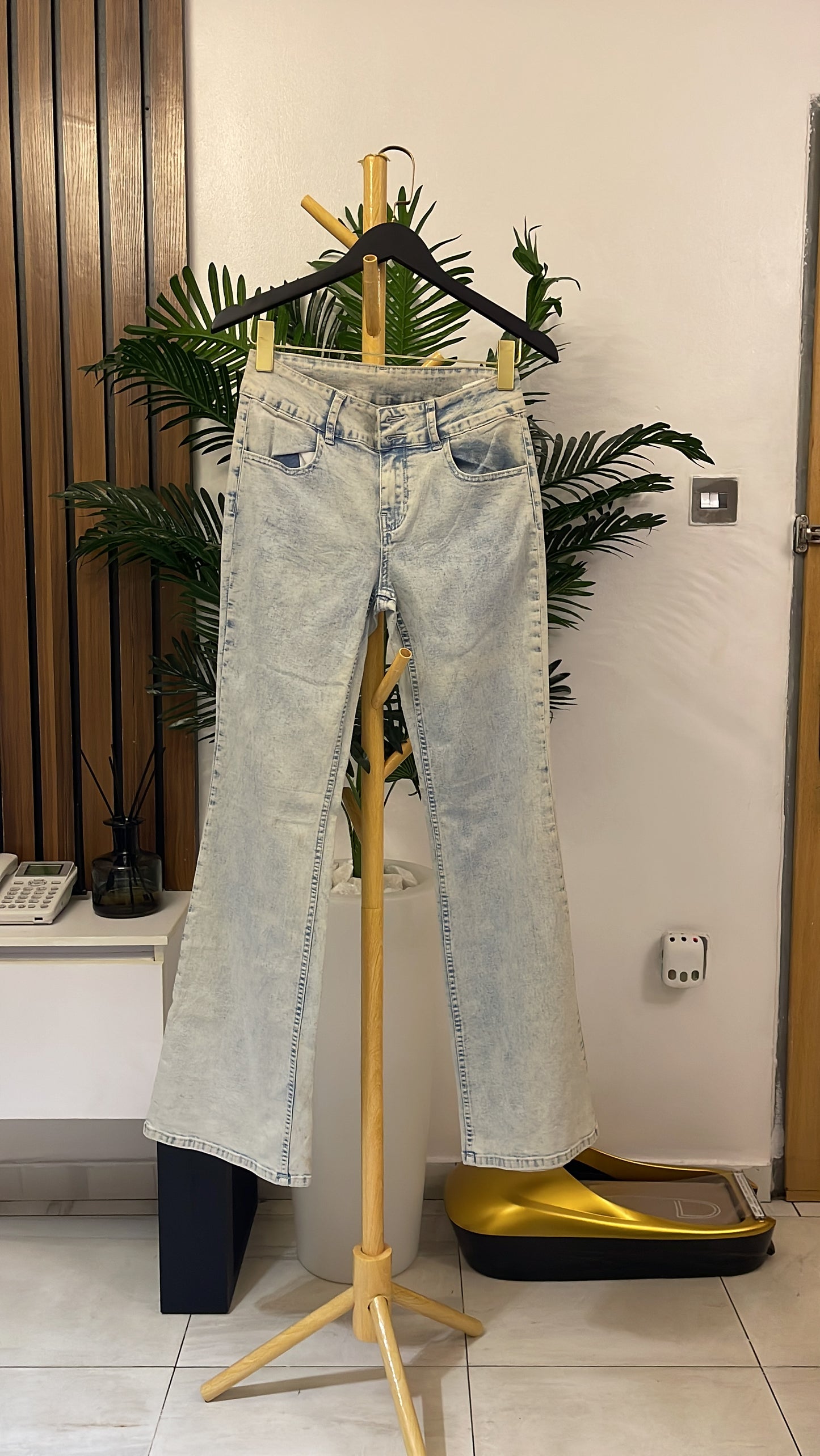 Blue Bootcut Jeans