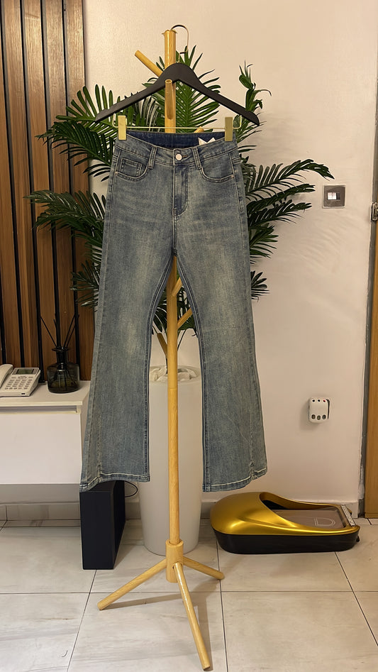 Blue Bootcut Jeans