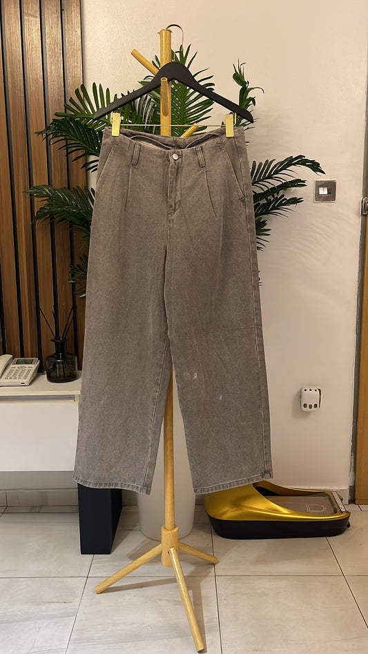 Gray Boyfriend Jeans