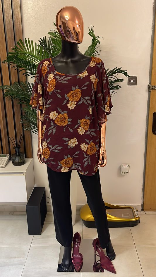 Burgundy Blouse