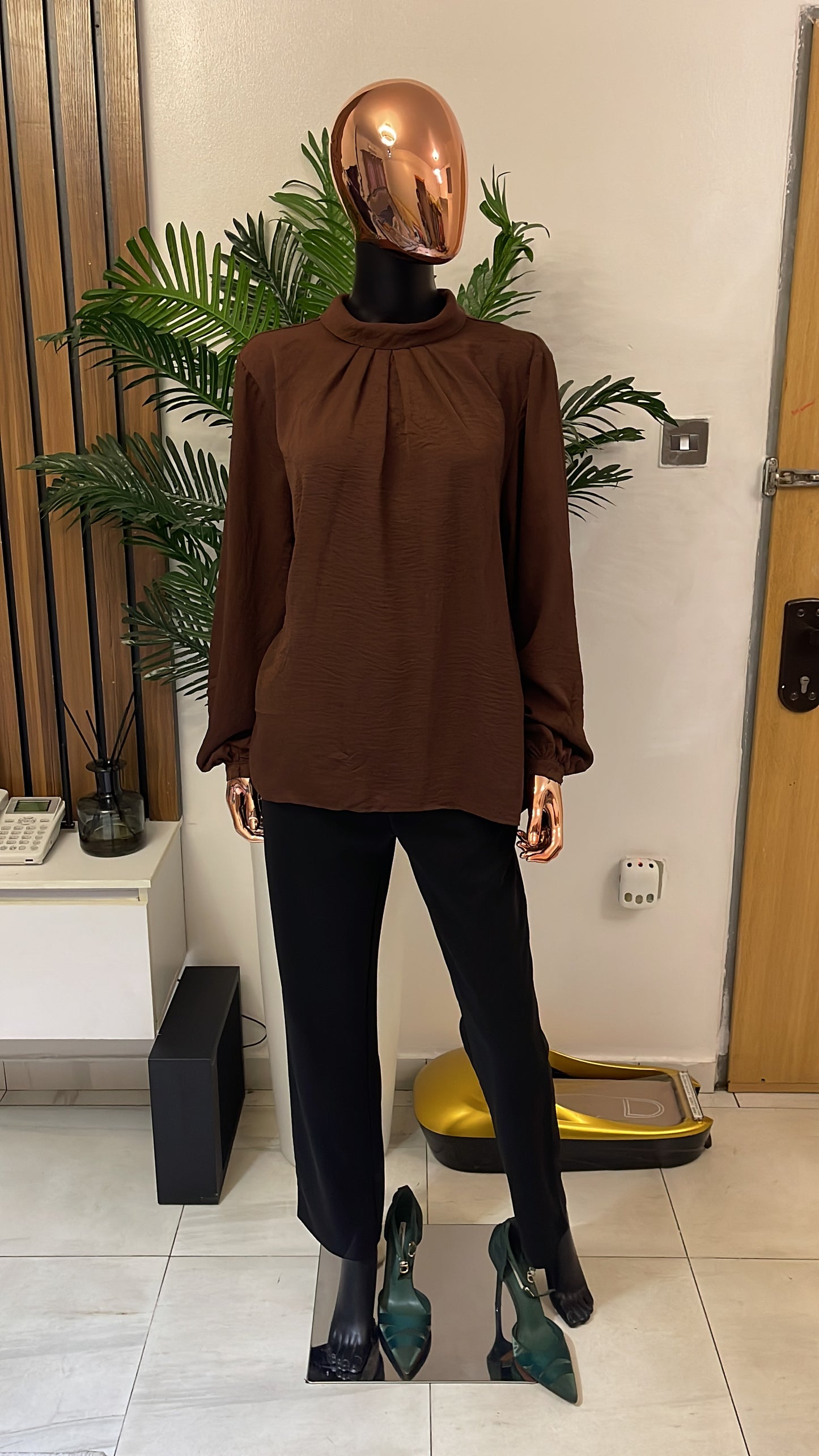 Brown Blouse