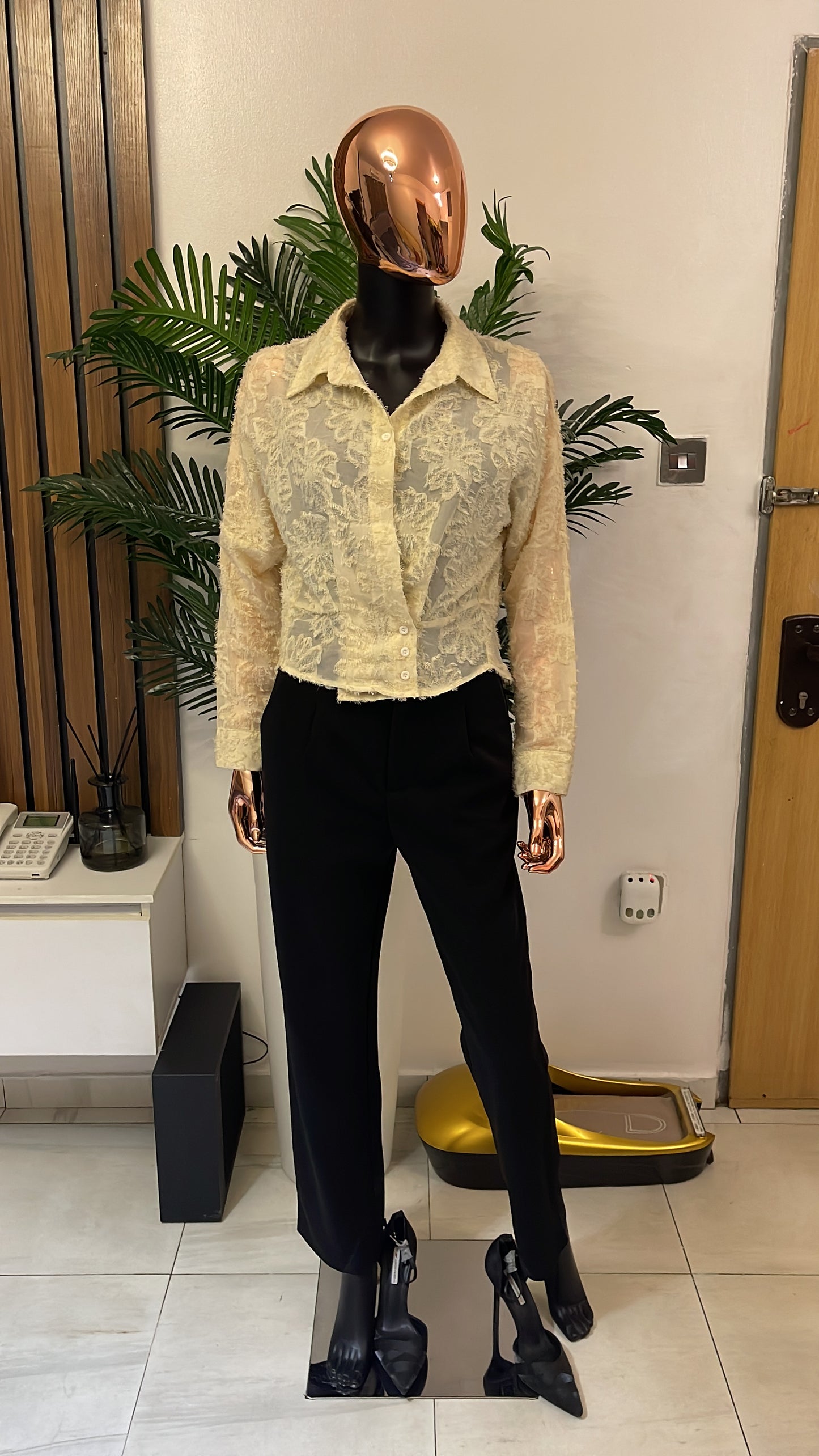 Cream Blouse