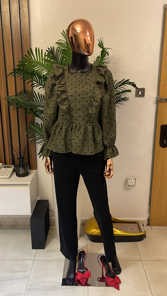 Army Green Blouse